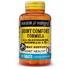 Mason Natural Joint comfort formula with boswellia & D3 Підтримка суглобів та зв'язок з босвелією 60 таблеток: Тип Комплексные