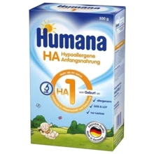 Суха суміш Humana НА 1 гіпоалергенна 500 г з народження: Тип Суміші спеціальні