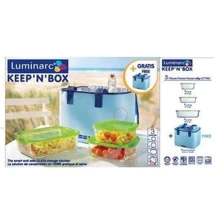 Емкость для хранения Набор Luminarc Keep'n Box H9936 (3 шт. контейнеров + сумка-холодильник) Емкость для хранения Набор Luminarc Keep'n Box H9936 (3 шт. контейнеров + сумка-холодильник)