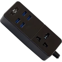 Сетевой фильтр Voltronic TВ-Т05, 1роз, 4*USB Black (ТВ-Т06-Black): Количество розеток, шт 1