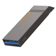 USB-флешка Hoco 64GB UD13 Clever USB3.2 Gray: Стандарт USB USB 3.2