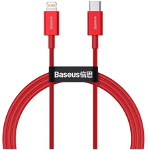 Кабель Baseus Cable USB-C to Lightning Superior Fast Charging 1m PD 20W 1m Red (CATLYS-A09): Тип USB-C - Lightning