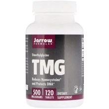 Jarrow Formulas TMG Trimethylglycine 500 mg 120 Tabs Триметилглицин: Тип Глицин