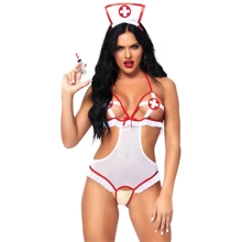 Костюм непослушной медсестры Leg Avenue Roleplay Naughty Nurse OS White/Red: Для кого Для женщин