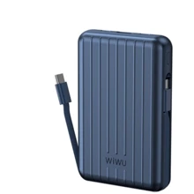 Внешний аккумулятор WIWU Power Bank 5000mAh 22.5W Trunk Magnetic Wireless Blue (PP02): Количество USB 2