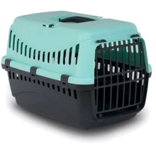 Переноска котов и собак Bergamo Gipsy 1 small Blue пластиковая дверь 46x31x32 см голубая: Производитель Bergamo