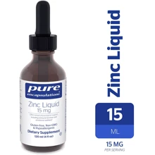 Pure Encapsulations Zinc liquid 15 mg 120 ml Цинк в жидкой форме (PE-01260): Тип Цинк
