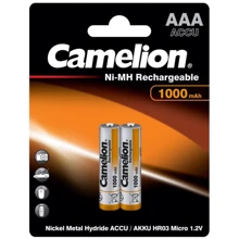Camelion AAA 1000mAh Ni-MH * 2 R03-2BL (NH-AAA1000BP2): undefined undefined