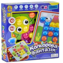 Мозаика 4FUN Game Club Цветная фантазия 10 платформ с рисунками, 46 элементов (7033): Производитель 4FUN Game Club