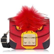 Женская сумка кросс боди Furla Metropolis Jungle Mini красная (881177): Пол Женский