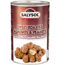Миндаль и арахис Salysol сладкий жареный 135 г (8423371002749): Вес нетто 135 г