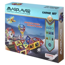 Магнитный констуктор MagPlayer 72 эд. (MPB-72): Количество деталей, шт. 72