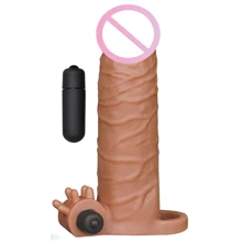 Насадка на член LoveToy Pleasure X-Tender Vibrating Penis Sleeve Add 2" Brown: Для кого Для мужчин