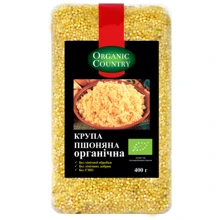 Крупа пшённая (пшено) органическая, Organic Country, 400 г (WT3230): Вес нетто 400 г