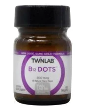 Twinlab B-12 Dots Витамин В12 вкус вишни 500 мкг, 100 таблеток: Тип Витамин B