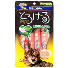 Лакомство для котов CattyMan Tuna&Salmon Вкуснейшие тунец и лосось жидкое 4х16 г (56200): Вид Жидкая форма