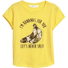 Футболка H & M 6200957 122-128 см жовта: Тип футболки