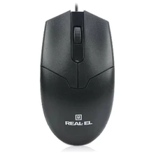 Мышь REAL-EL RM-208 Black (EL123200030): Интерфейс подключения USB