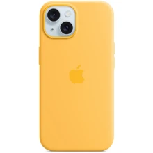 Чехол для iPhone Apple for iPhone 15 Silicone Case with MagSafe Sunshine (MWNA3) : Цвет желтый