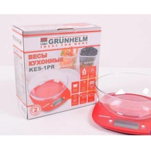 Ваги кухонні Grunhelm KES-1PR: Мінімальний крок (ціна поділки), г 1 г