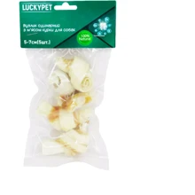 Лакомство для собак Lucky Pet Узелок одинарный №1 + мясо курицы 5-7 см, 5 шт. (551177): Производитель Lucky Pet
