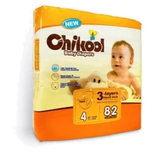 Детские подгузники Сhikool L (10-17 кг) 82 шт.: Тип Подгузники