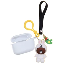 Чехол для наушников TPU Case Cute Charm Bear in a suit White for Apple AirPods Pro: Тип Чехол