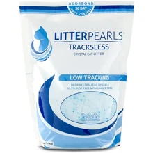 Наполнитель туалетов для кошек Litter Pearls TrackLess кварцевый 1.81 кг (3.8 л) (633843300381): Вид Кварцевый