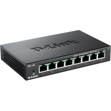 Мережевий комутатор D-Link DES-108: Порти только Fast Ethernet (10/100)