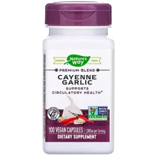 Nature's Way, Cayenne & Garlic, 530 mg, 100 Capsules (NWY-00320): Форма выпуска Капсулы