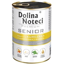 Вологий корм Dolina Noteci Premium Senior для літніх собак з куркою морквою та базиліком 400 г DN 400 (080): Тип Влажный корм