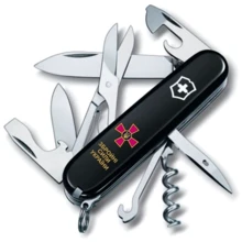 Мультитул Victorinox Climber Army 91мм/14функций/черный /Эмблема ВСУ + Надпись (1.3703.3_W1011u): Тип мини-мультитул