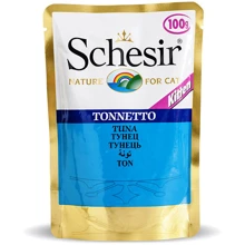 Влажный корм для котят Schesir Tuna Kitten тунец в желе, 100 г: Тип Влажный корм