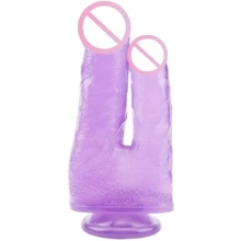 Двойной фаллоимитатор Hi-Rubber Born To Create Pleasure 7.9" Purple: Назначение Для двойного проникновения