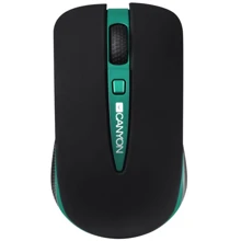 Мишка Canyon CNS-CMSW6G Green: інтерфейс підключення Wireless, USB
