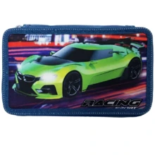 Пенал Class Racing 3 отделения без наполнения синий (20605С): Год выпуска коллекции 2020