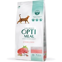 Сухой корм Optimeal Sterilised cats для стерилизованных кошек и кастрированных котов, с говядиной и сорго 10 кг (4820215364355): Тип Сухой корм