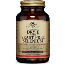 Solgar Vitamin Dry E with Yeast Free Selenium Солгар Витамин E сухой с селеном без дрожжей 100 капсул: Тип Витамин E