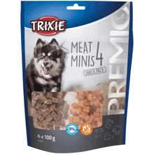 Ласощі Trixie Prenio 4 Meat Minis з куркою качкою яловичиною і бараниною 4x100 г (4011905318523): Виробник Trixie