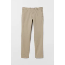 Брюки H&M 5849159 56 бежевые: Фасон Классика