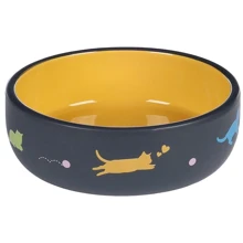Керамическая миска Flamingo Rani Round для котов 380 мл (59149): Тип Миски