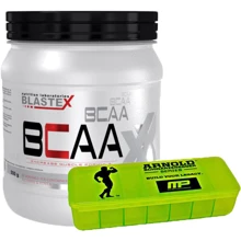 Аминокислота для спорта Blastex BCAA Xline 500 g /50 servings + Таблетница MusclePharm Arnold Pill Box 7 Section Black-Green: Тип BCAA