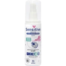 Спрей от насекомых Vaco Sensitive от комаров, клещей и мошек с Icaridin 10% 80 мл (5901821952613): Тип Средство от насекомых, Спрей