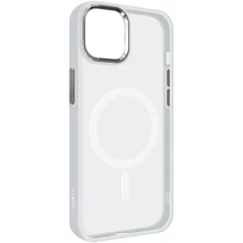 Чехол для iPhone ArmorStandart Unit MagSafe Case Matte Clear/Silver for iPhone 15 (ARM69348): Цвет серебристый