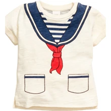 Футболка H&M 493287 68 см молочная: Пол Мальчик