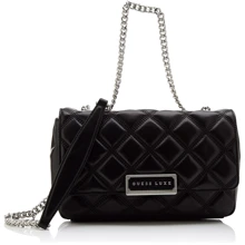 Женская сумка через плечо Guess Kiki Crossbody Flap черная (HWKIKIL0121-BLA): Пол Женский