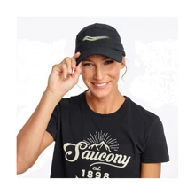 Бейсболка Saucony Outpace Hat черная (900013-BK): Производитель Saucony