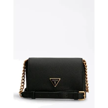Женская сумка кросс боди Guess Downtown Chic Mini Xbody Flap черная (HWVB8385780-BLA): Пол Женский