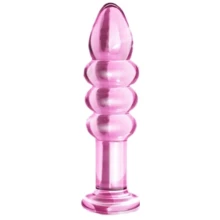 Анальная пробка LoveToy Glass Romance Dildo 5.5" Pink: Для кого Унисекс