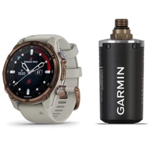 Смарт-часы Garmin Descent Mk3i 43mm Bronze PVD Titanium with French Grey Silicone Band and Descent T2 Transceiver (BNDL-DMK3-43TFDT2): Дисплей 1.2" AMOLED (390x390)